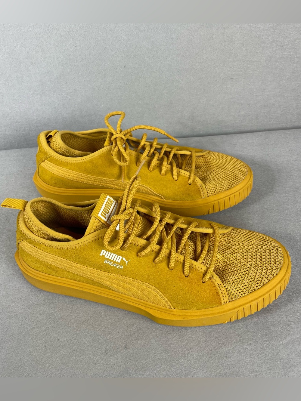 PUMA Breaker Suede Mesh Mineral
Yellow Sneakers Mens Size 9